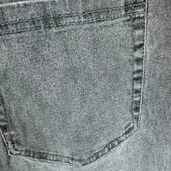 DG2 Diane Gilman gray Jean denim pants with studs - Picture 8 of 10